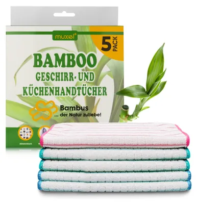 Zdjęcie produktu dla Bambusowy ręcznik do suszenia naczyń Ręczniki kuchenne10 ściereczek do naczyń