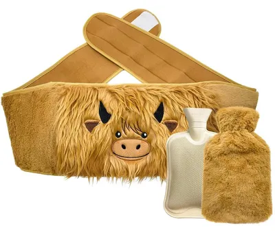 Obrázek produktu pro Ohřívací láhev s obalem - 1 litr - Hnědá - S popruhem