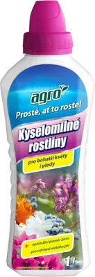 Obrázok produktu pre AGRO hnojivo kvapalné na KYSLOMILNÉ RASTLINY 1L