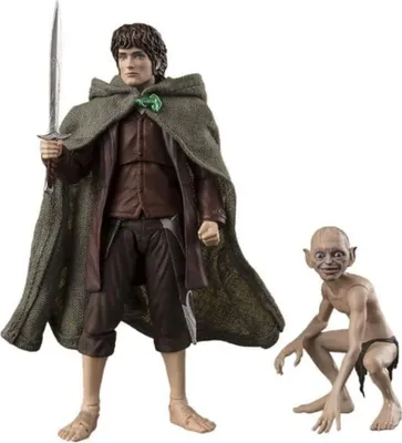 Zdjęcie produktu dla Władca Pierścieni S.H. Figuarts Figurki akcji Frodo Baggins i Gollum