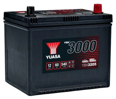 Produktbild von YUASA YBX3000 Starterbatterie 12V 60Ah 540A/EN D23 Batterie
