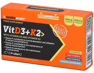 Immagine prodotto di Vitd3+K2 30 Softgels