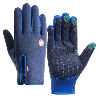 Image de Gants d'hiver pour vélo avec écran tactile - Imperméables et chauds - Taille XL