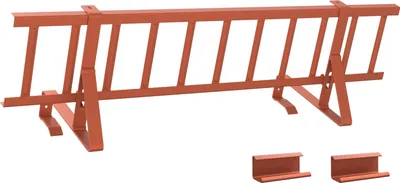 Obrázek produktu pro Střešní záchytník sněhu Červená 800 x 29,5 x 34,5 cm Ocel