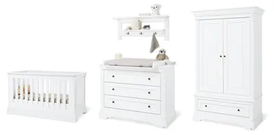 Produktbild von Kinderzimmer-Set 'Emilia' breit inkl. Wandregal, 4-tlg.