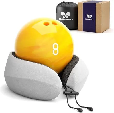 Immagine prodotto di Cuscino cervicale Unyqoos® in memory foam – Cuscino da viaggio con parte posteriore sagomata, regolabile, con rivestimento traspirante lavabile, per adulti
