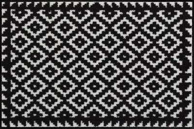 Produktbild von Salonloewe Fußmatte Tabuk" schwarz/weiß 50x75 cm"