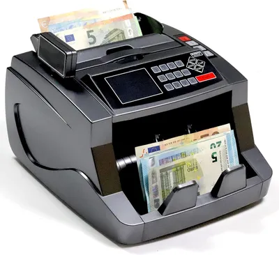 Imagen del producto de Máquina de conteo de billetes mixtos de euros con detección de billetes falsos mediante tecnología UV, infrarrojo y magnética