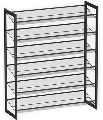 Obrázek produktu pro Regál na boty LMR6BV1, 6 polic, černý