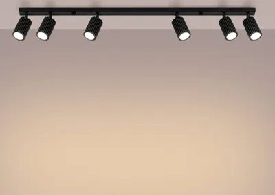Produktbild von Spot Aluminium GU10 verstellbar Schwarz länglich Modern Lampe