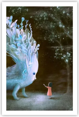 Produktbild von Poster - Poster ohne Rahmen - Monster Kind Fee - 61x91,5 cm - Wand Bild - Wanddeko - Wandbilder - Kunstposter - Wandposter - Bilder - Kunstdruck - Wanddekoration - Wandbild - P2XPA61x91-4712
