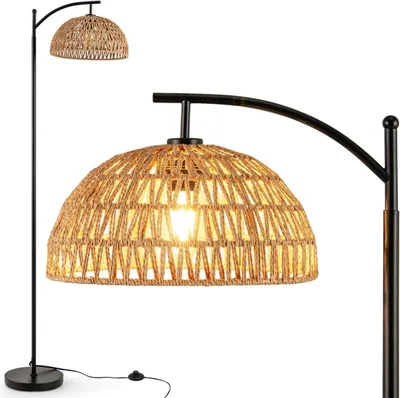 Obrázok produktu pre Stojaca lampa so závesným tienidlom a nožným spínačom, 160 cm, objímka E27