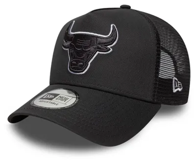 Produktbild von New Era NBA 9FORTY Outline Trucker Cap Chicago Bulls dark grey