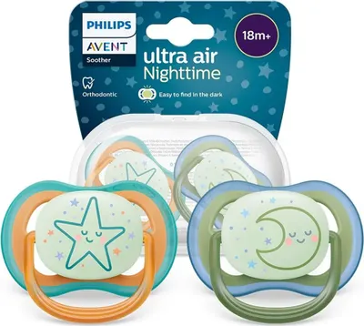Obrázok produktu pre Philips AVENT SCF376/23, Klasický detský cumlík, Ortodontické, Silikón, Chlapec / dievča