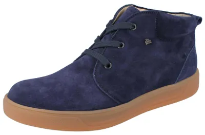 Produktbild von FINN COMFORT FINNCO Mantua Damen und Herren Halbschuhe knöchelhoch blau Nubukleder - Größe: UK 10