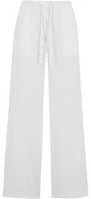 Zdjęcie produktu dla Dámské kalhoty Urban Classics Ladies Structured Wideleg Pants biały - S