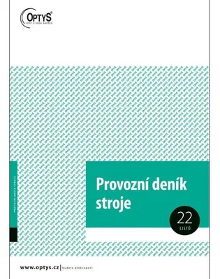 Obrázek produktu pro Provozní deník stroje, A4, 22 listů