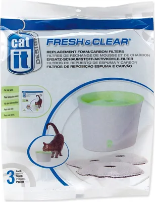 Image de Hagen CA Pack de 3 filtres de rechange pour fontaine 3 L. ; 55601