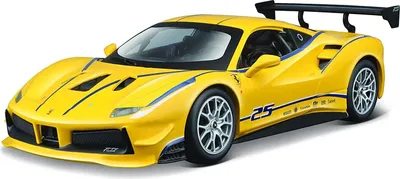 Image de Bburago Ferrari 488 Challenge (jaune, échelle 1:24)