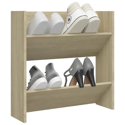 Immagine prodotto di vidaXL Scarpiera a muro rovere Sonoma 60x18x60 cm materiale legno
