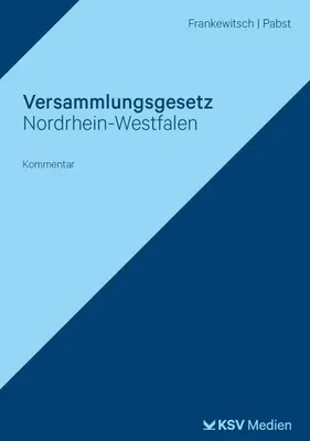 Produktbild von Versammlungsgesetz Nordrhein-Westfalen