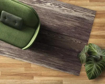 Produktbild von Allzweck-Vinylteppich mit Holzimitationsmuster 60x90cm