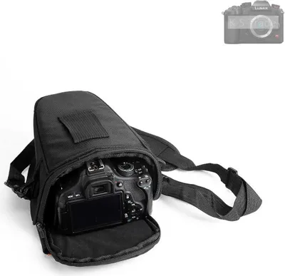 Produktbild von K-S-Trade Kameratasche Fototasche Schultertasche Umhängetasche kompatibel mit Panasonic Lumix DC-GH6 Colt  für Systemkameras Schutzhülle bag
