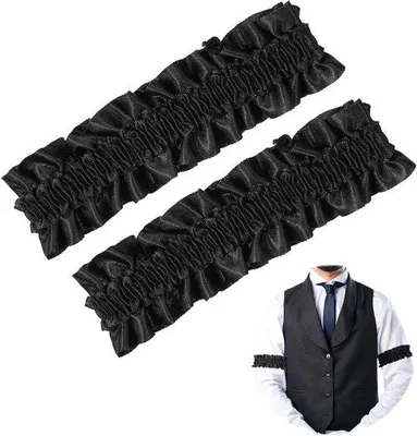 Produktbild von Elastische Mouwhouders Antislip Kousenband Schwarz