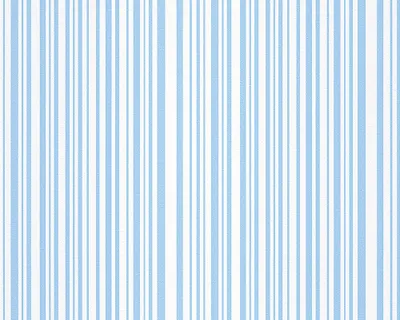 Produktbild von A.S. Création Papiertapete Kids best Friends, Streifentapete Biene Maya, blau, weiss 10,05 m x 0,53 m, 941832, 94183-2