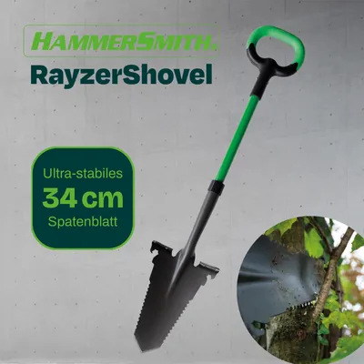 Produktbild von Hammersmith RayzerShovel – Spaten mit Wurzelsäge für harte, steinige Böden