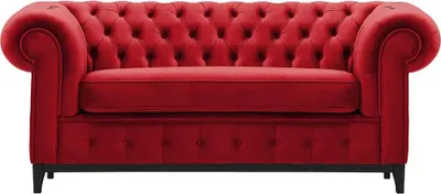 Produktbild von Zweisitzer-Sofa Chesterfield Grand-Velluto 7-schwarz