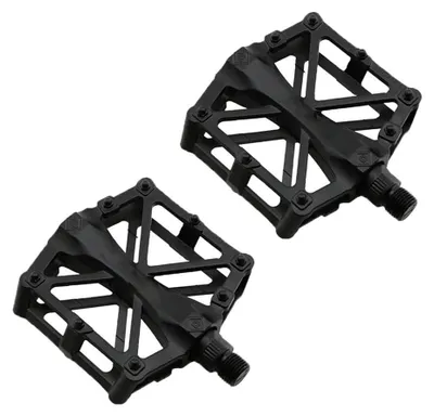Image de Pédales de vélo en aluminium antidérapantes, noires, universelles, pour VTT et BMX
