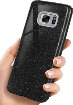 Produktbild von GLITTER-Case für Samsung Galaxy S7, Farbe:Glamour - Black