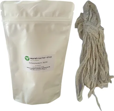 Produktbild von Schweinedarm gesalzen Kaliber 36/40 - 20 Meter | wurstmacher-shop by trümper