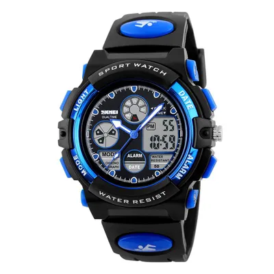 A close-up studio shot of a children's sport watch.