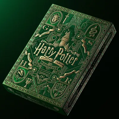 Image de Cartes à jouer Harry Potter version verte