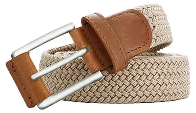 Produktbild von Herren-Freizeitgürtel aus Canvas, gewebt, geflochten, elastischer Bund, lässiger Outdoor-Arbeitsgürtel für Hosen und Jeans