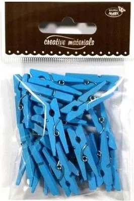 Produktbild von Hellblaue Holzschnallen 30mm 25Stk