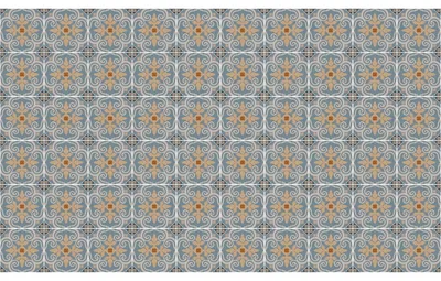 Produktbild von Selbstklebende Fliesenaufkleber für Küche und Bad – 60 Zementfliesenaufkleber, Azulejos Dorena Stil – 60 Aufkleber, 10 x 10 cm