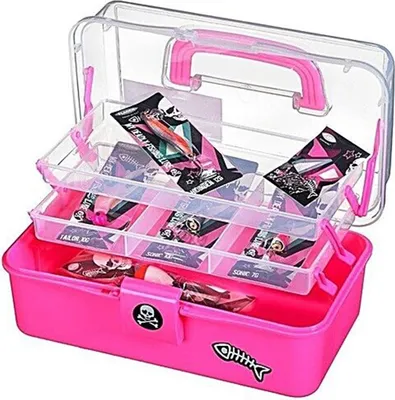 Produktbild von Fladen Angelkoffer mit Zubehör - My First Fishing Lures PINK - Raubfisch