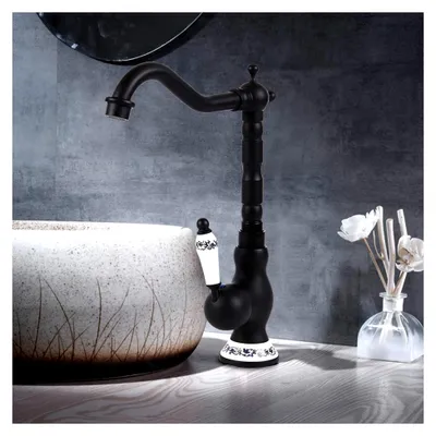 Produktbild von Vintage Wasserhahn, Messing Einhebelmischer Hoher Auslauf Wasserhahn, Spültischarmatur für Badezimmer Küch