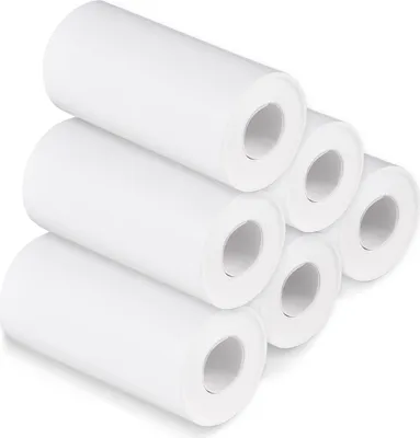 Zdjęcie produktu dla Biała rolka papieru termicznego 56 mm, wysokiej jakości przezroczysty nadruk, czysta pulpa drzewna z drukarką etykiet, wkład do aparatu natychmiastowego, rolki papieru termicznego, papier termiczny do drukowania, papier do drukowania (6 rolek)