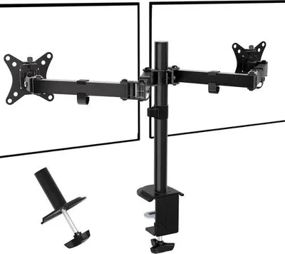 Immagine prodotto di Supporto ergonomico per monitor da 17-35 pollici - inclinazione regolabile - orientabile - VESA 75/100 mm