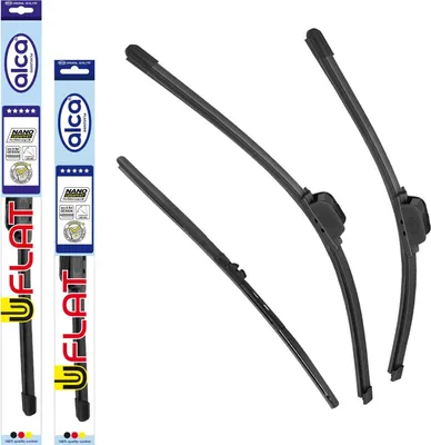 Produktbild von alca® Scheibenwischer mit Heckwischer ideal für FIAT CROMA (12.1985 - 12.1996) U-FLAT Flachbalkenwischer