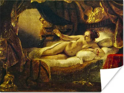Produktbild von MuchoWow® Poster Danaë - Rembrandt van Rijn 160x120 cm - Foto Plakat