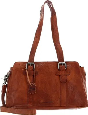 Produktbild von SPIKES & SPARROW Leder Umhängetasche Schultertasche Bronco Shoulderbag Brandy braun