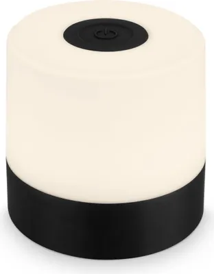 Produktbild von BRILONER SMAL LED Tischlampe kabellos, IP44 Spritzwasserschutz, Touchfunktion, in Stufen dimmbar, Warmweißes Licht, schwarz, 7 x 7 cm