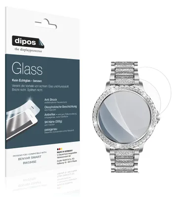 Obrázok produktu pre 2 ochranné fólie pre hodinky BENYAR SMART BW1845E, matná povrchová úprava - proti nárazom, 9H tvrdosť, fólia typu "dipos Glass", plastové sklo