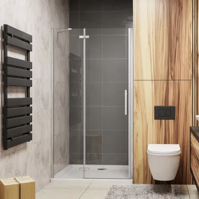 Produktbild von 120X195cm Scharniertür Pendeltür Nischentür Duschabtrennung Nano ESG Duschabtrennung Dusche