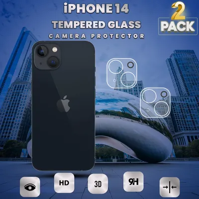 Produktbild von 2-Pack iPhone 14 Displayschutzfolie - Gehärtetes Glas 9H - Super Qualität 3D